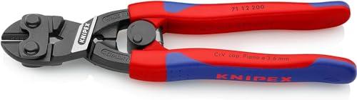 KNIPEX 71 12 200 CoBolt® Compact Bolt Cutter with slim multi-component grips black atramentized 200 mm