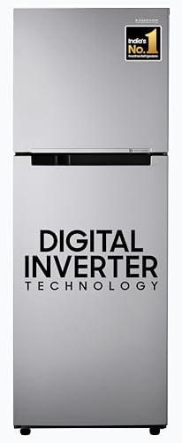 Samsung 236 L, 3 Star, Digital Inverter, Frost Free Double Door Refrigerator (RT28C3053S8/HL, Silver, Elegant Inox, 2024 Model)