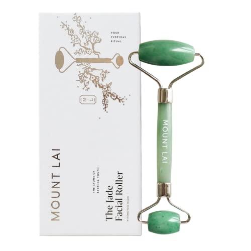         Mount Lai - The De-Puffing Jade Roller for Face | Jade Roller Massage Face Sculptor to De-Puff, Soothe, and Reveal Radiant Skin | Best Face Sculpting Tool for Women | Authentic Jade Facial Roller       