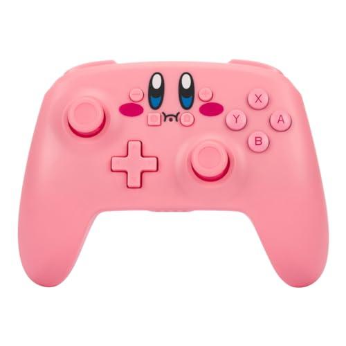 PowerA Wireless Nintendo Switch Controller - Kirby, AA Battery Powered (Battery Included), Nintendo Switch Pro Controller, Mappable Gaming Buttons, Officially Licensed by Nintendo