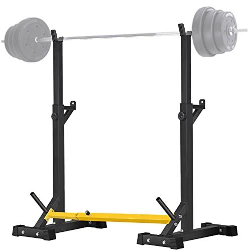 CANPA Adjustable Squat Rack Stand Multi-Function Barbell Rack Weight Lifting Gym Dumbbell Racks Home Gym Bench Press Rack Dumbbell Racks Stands 600Lbs