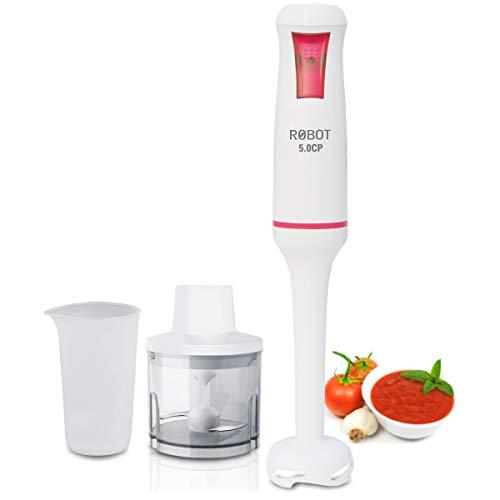 INALSA Electric Hand Blender For Kitchen 500 Watt |Variable Speed|Low Noise|Anti-Splash Technology|Sharp Versatile SS Blade|2 Yr Warranty| Home&amp;kitchen |Chopper,700ml Multipurpose Jar(Robot 5.0 CP)