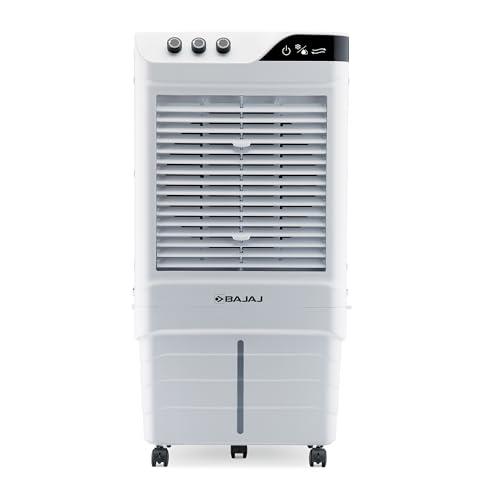Bajaj DMH 90 Neo 90L Desert Air Cooler for home with DuraMarine Pump, 3-Yr Warranty, Hexacool &amp; TurboFan Technology, Ice Chamber, 90-Feet Air Throw &amp; 3-Speed Control, White Cooler for room
