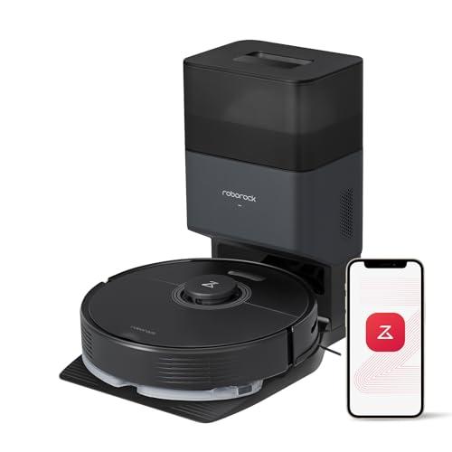 roborock Q7 Max+ Robot Vacuum and Mop with Auto-Empty Dock Pure, Hands-Free Cleaning for up to 7 Weeks, APP-Controlled Mopping, 4200Pa Suction, No-Mop&amp;No-Go Zones, 180mins Runtime, Works with Alexa