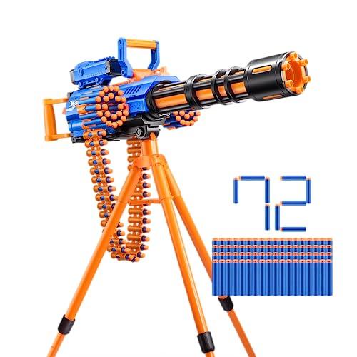 X-Shot Insanity Motorized Rage Fire by ZURU with 72 Darts, Air Pocket Technology Darts and Dart Storage, Motorized Blasting Power, Auto Feeding Belt, Tripod and Scope, Outdoor Toy