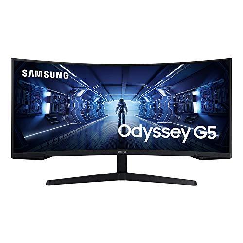 Samsung 34&#34; Odyssey G5 Gaming Monitor - UWQHD 165Hz HDR AMD FreeSync (2020) (LC34G55TWWNXZA) [Canada Version]&#34;, black
