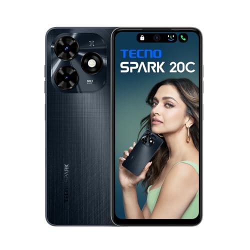 TECNO SPARK 20C | Gravity Black, (8GB+128GB)| 50MP Main Camera + 8MP Selfie| 90Hz Dot-in Display with Dynamic Port &amp; Dual Speakers with DTS| 5000mAh Battery |18W Type-C| Helio G36 processor