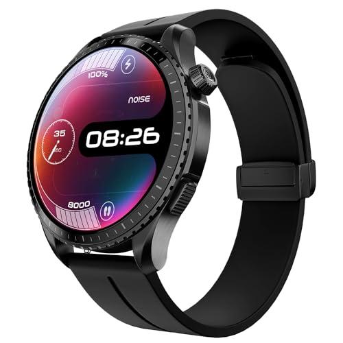 Noise Origin Smart Watch Smoothest UI Experience (New Nebula UI) &amp; EN 1 Processor, 1.46” ApexVision AMOLED Display, Stainless Steel, Contour-Cut Design, Fitness Age, Fast Charging (Midnight Black)