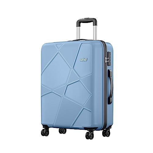         Safari Pentagon Plus 75 Cms Large Check-in Polypropylene Hardshellsided 8 Wheels Luggage/Suitcase/4 Wheel Inline Trolley Bag with TSA Lock (Slate Blue)       