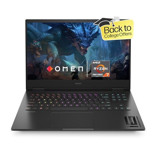 [Smartchoice] HP OMEN Gaming Laptop, AMD Ryzen 7 7840HS, 8GB RTX 4060 GPU, 16.1&#34; (40.9cm), FHD, IPS, 165 Hz, 300 nits, 16GB DDR5, 1TB SSD, RGB KB, 7 ms Response time (Win 11, Black, 2.32 kg), xd0020AX