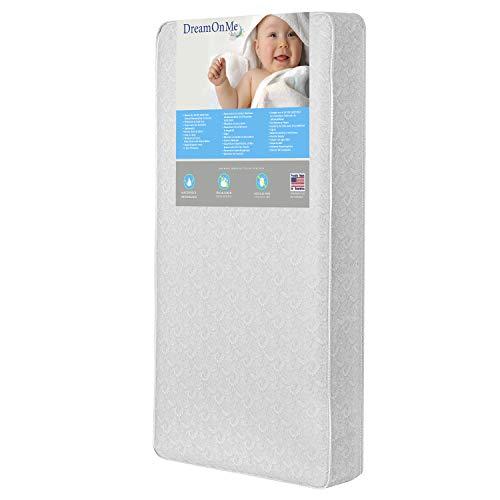         Dream On Me Slumberland 260 Coil 6” Crib And Toddler Mattress, Green Guard Gold Certified, 10 Years Manufacture Warranty, Waterproof Vinyl Cover, Made In The U.S.A       