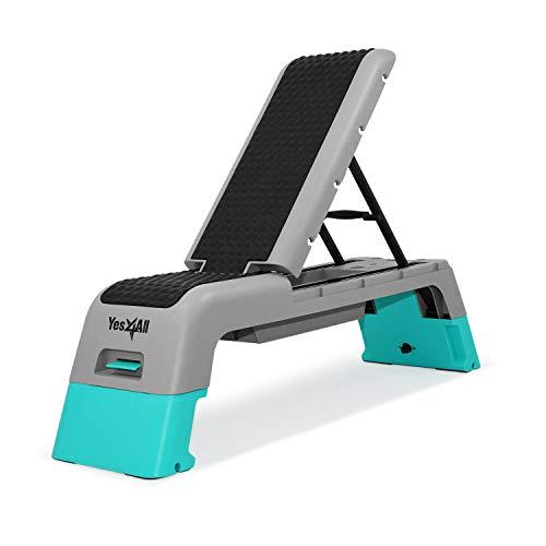 Yes4All Multifunctional Fitness Aerobic Step Platform/Aerobic Deck, Household Step Workout Bench for Home Gym