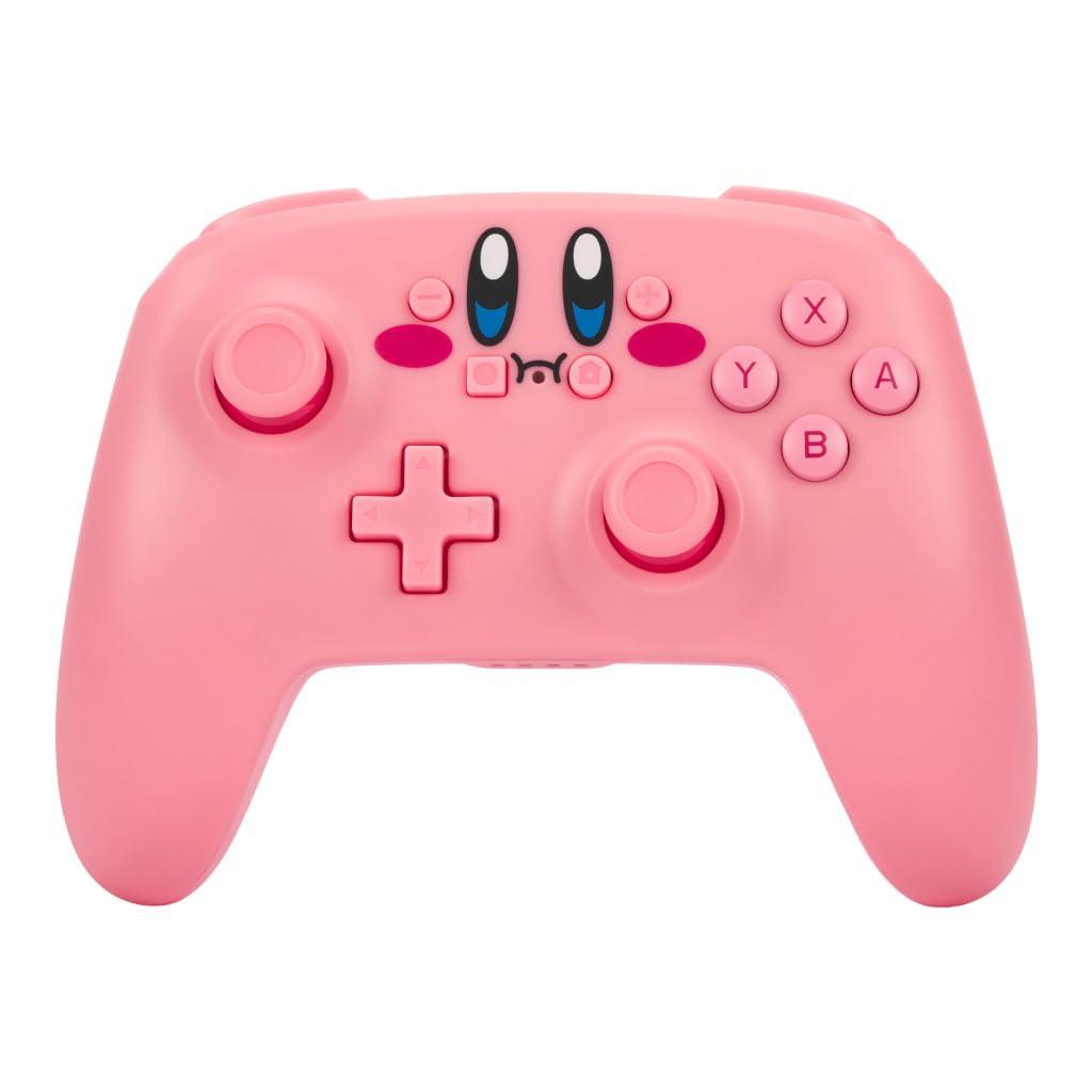         PowerA Wireless Nintendo Switch Controller - Kirby, AA Battery Powered (Battery Included), Nintendo Switch Pro Controller, Mappable Gaming Buttons, Officially Licensed by Nintendo       