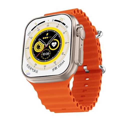 Fire-Boltt Gladiator 1.96&#34; Biggest Display Smart Watch with Bluetooth Calling, Voice Assistant &amp;123 Sports Modes, 8 Unique UI Interactions, SpO2, 24/7 Heart Rate Tracking (Orange)
