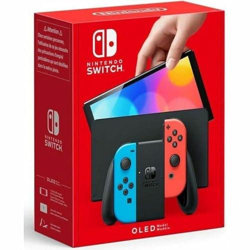 Nintendo Switch – OLED Model w/ Neon Red &amp; Neon Blue Joy-Con
