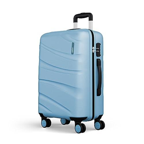         Safari Persia 77 Cms Large Size Check-in Polycarbonate Hardsided 8 Wheels Luggage/Spinner Suitcase/Trolley Bag (Pearl Blue)       
