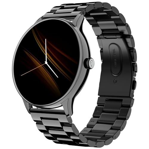 Noise Twist Go Round dial Smartwatch with BT Calling, 1.39&#34; Display, Metal Build, 100+ Watch Faces, IP68, Sleep Tracking, 100+ Sports Modes, 24/7 Heart Rate Monitoring (Elite Black)