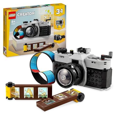 LEGO Creator 3in1 Retro Camera Toy to Video Camera to TV Set, Kids&#39; Desk Decoration or Bedroom Accessories, Photography Gifts for Girls and Boys Aged 8 Plus Years Old Who Enjoy Creative Play 31147