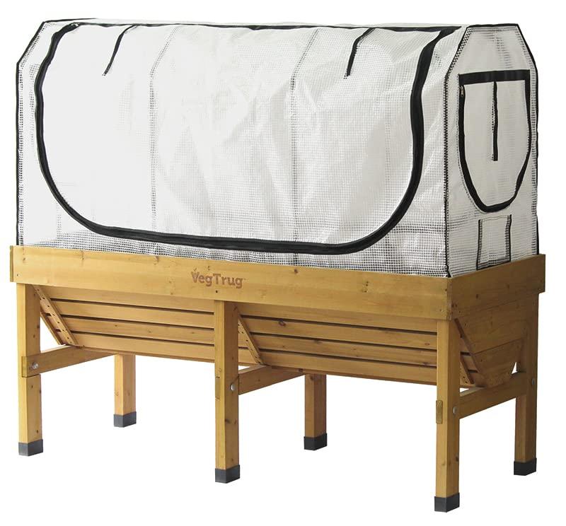 VegTrug Medium Greenhouse Frame &amp; Multi Cover Set, White