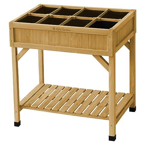 VegTrug 8 Pocket Herb Planter Natural
