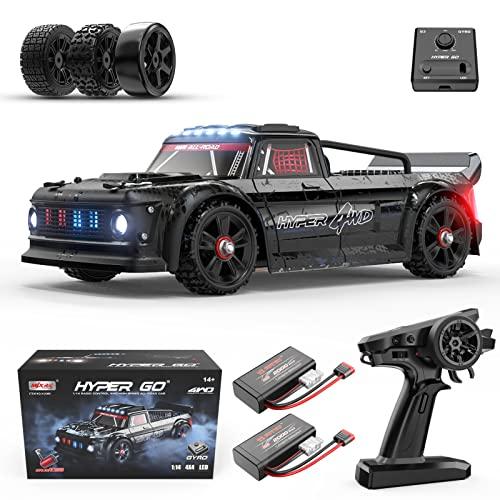 HYPER GO 14301 1/14 RTR Brushless RC Drift Car with Gyro, Max 62 Km/h Fast RC Cars for Adults, 4WD All-Road Street Bash RC Truck, Electric Powered High Speed Drifting for Adult