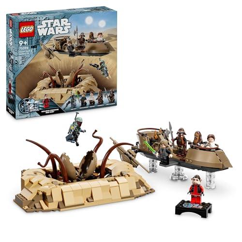 LEGO Star Wars: Return of the Jedi Desert Skiff &amp; Sarlacc Pit, Vehicle Building Toy Set for 9 Plus Year Old Boys &amp; Girls, Features 6 Minifigures Including Luke Skywalker, Gift for Kids and Fans 75396