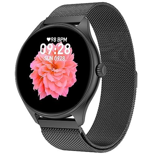 Fire-Boltt Ace Luxury Phoenix AMOLED Stainless Steel Smart Watch 1.43&#34;, 700 NITS Brightness, Stainless Steel Rotating Crown, Multipe Sports Modes &amp; 360 Health (Black)