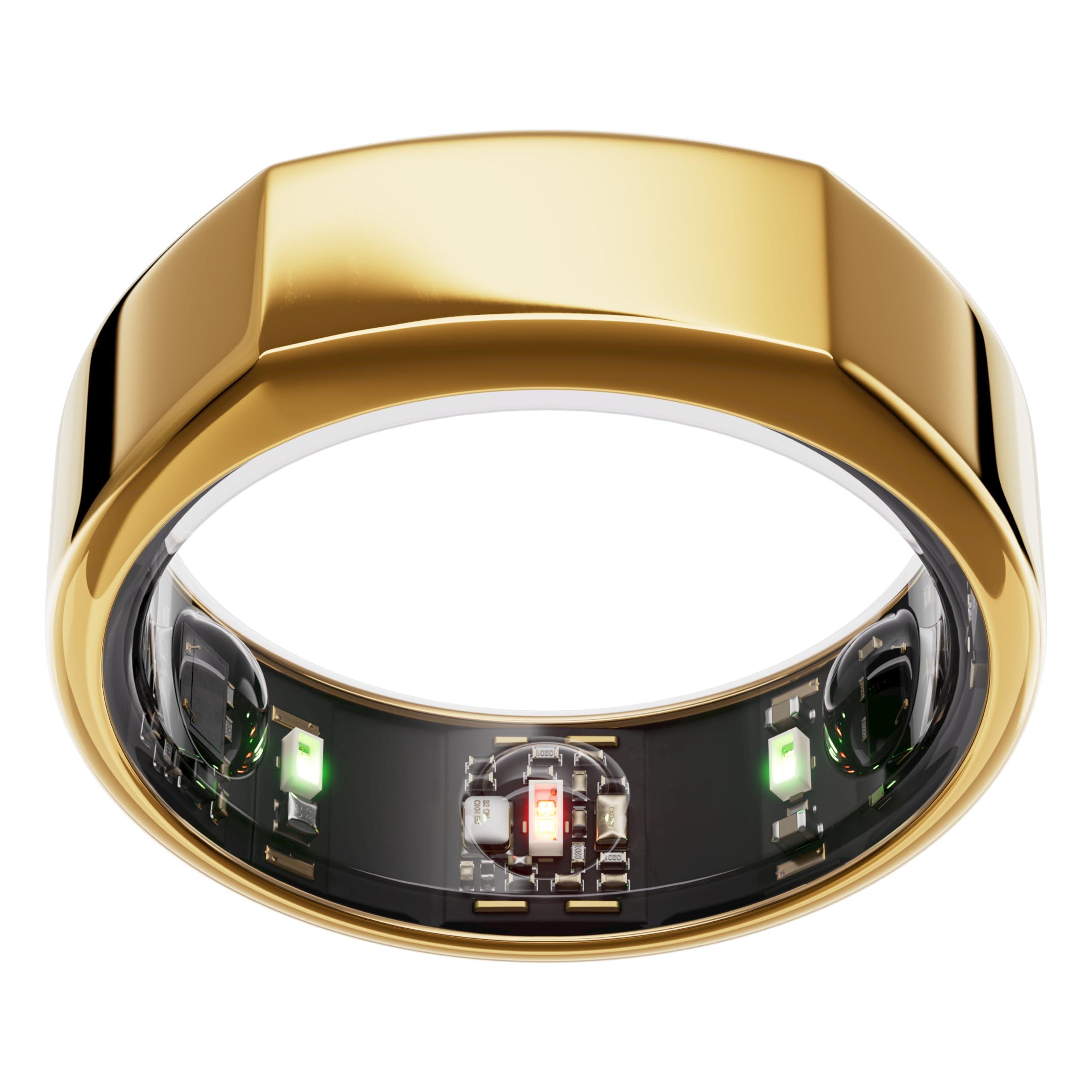         Oura Gen3 Heritage Smart Ring - Size 6, Gold | Sleep, Heart Rate and Fitness Tracking Wearable - Up to 7 Day Battery Life - iOS/Android Compatible - Size First with Oura Sizing Kit       