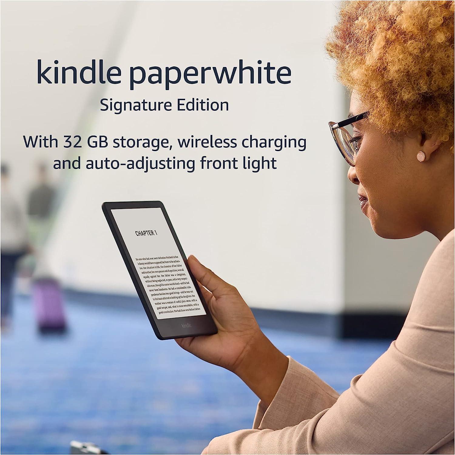         Kindle Paperwhite Signature Edition | 32 GB with a 6.8" display, wireless charging and auto-adjusting front light | Without ads | Black       