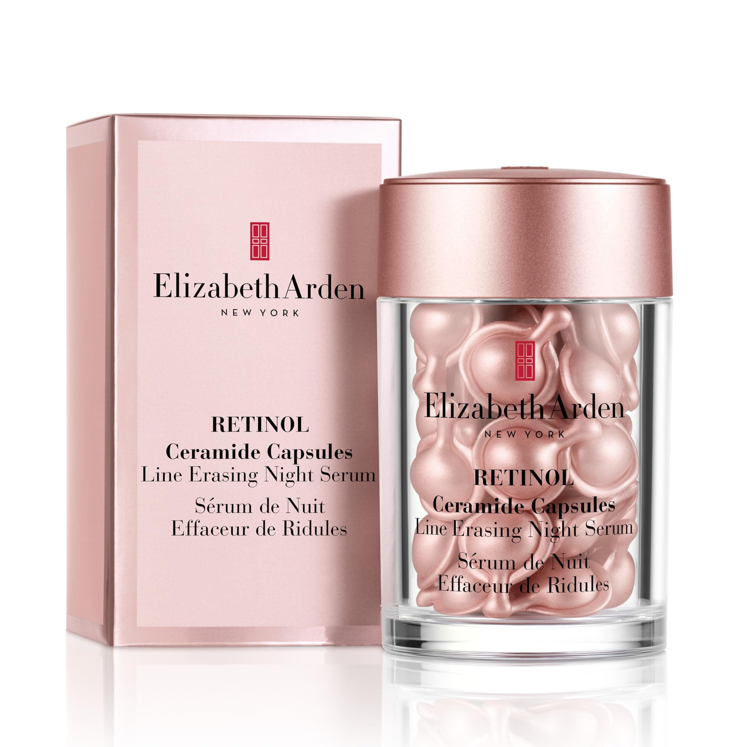         Elizabeth Arden Retinol Ceramide Capsules, Anti-Aging Night Serum for Fine Lines &amp; Wrinkles, Skincare Gift for Women, Fragrance-Free       